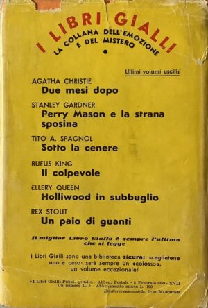 Erle Stanley Gardner - Perry Mason e gli occhi di vetro [Mondadori, 1939] - immagine 2