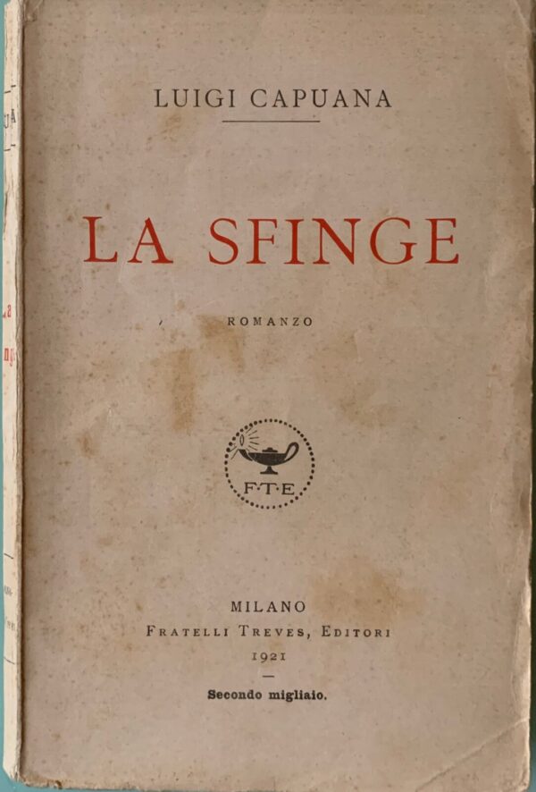Luigi Capuana - La sfinge   [Treves, 1921]