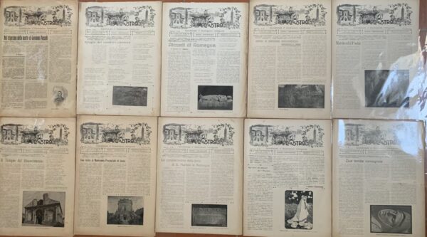 Aldo Spallicci - Il Plaustro. Quindicinale di illustrazione romagnola / Serie completa n° 1-50   [Tip. Bombardini Forlì, 1911-1914]