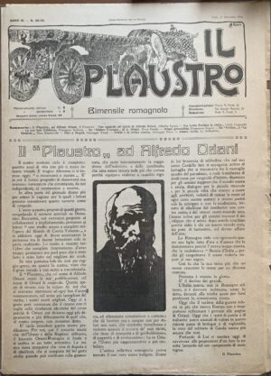 Aldo Spallicci - Il Plaustro. Quindicinale di illustrazione romagnola / Serie completa n° 1-50   [Tip. Bombardini Forlì, 1911-1914] - immagine 7