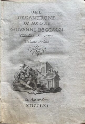 Giovanni Boccaccio - Del Decamerone / 2 volumi   [Amsterdam, 1761]