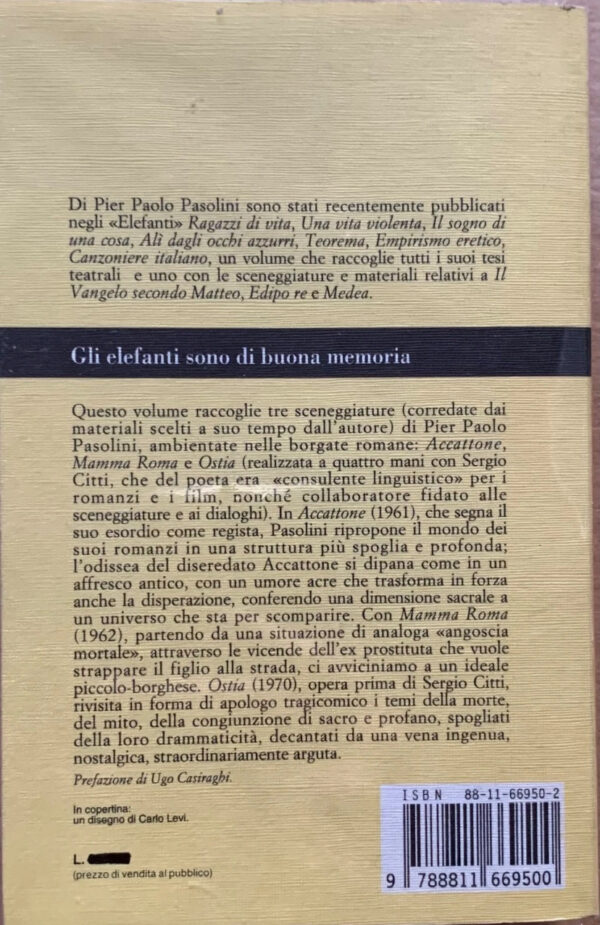 Pier Paolo Pasolini - Accattone. Mamma Roma. Ostia [Garzanti, 1993]