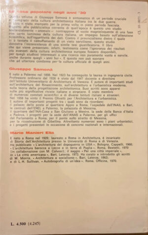 Giuseppe Samonà - La casa popolare degli Anni '30 [Marsilio, 1973] - immagine 3