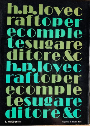 H. P. Lovecraft - Opere complete [Sugar, 1973] - immagine 3