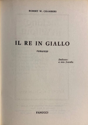 Robert Chambers - Il Re in giallo [Fanucci, 1975] - immagine 4