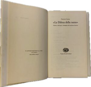 Franco Cassata - La Difesa della Razza. Politica, ideologia e immagine del razzismo fascista   [Einaudi, 2008] - immagine 3