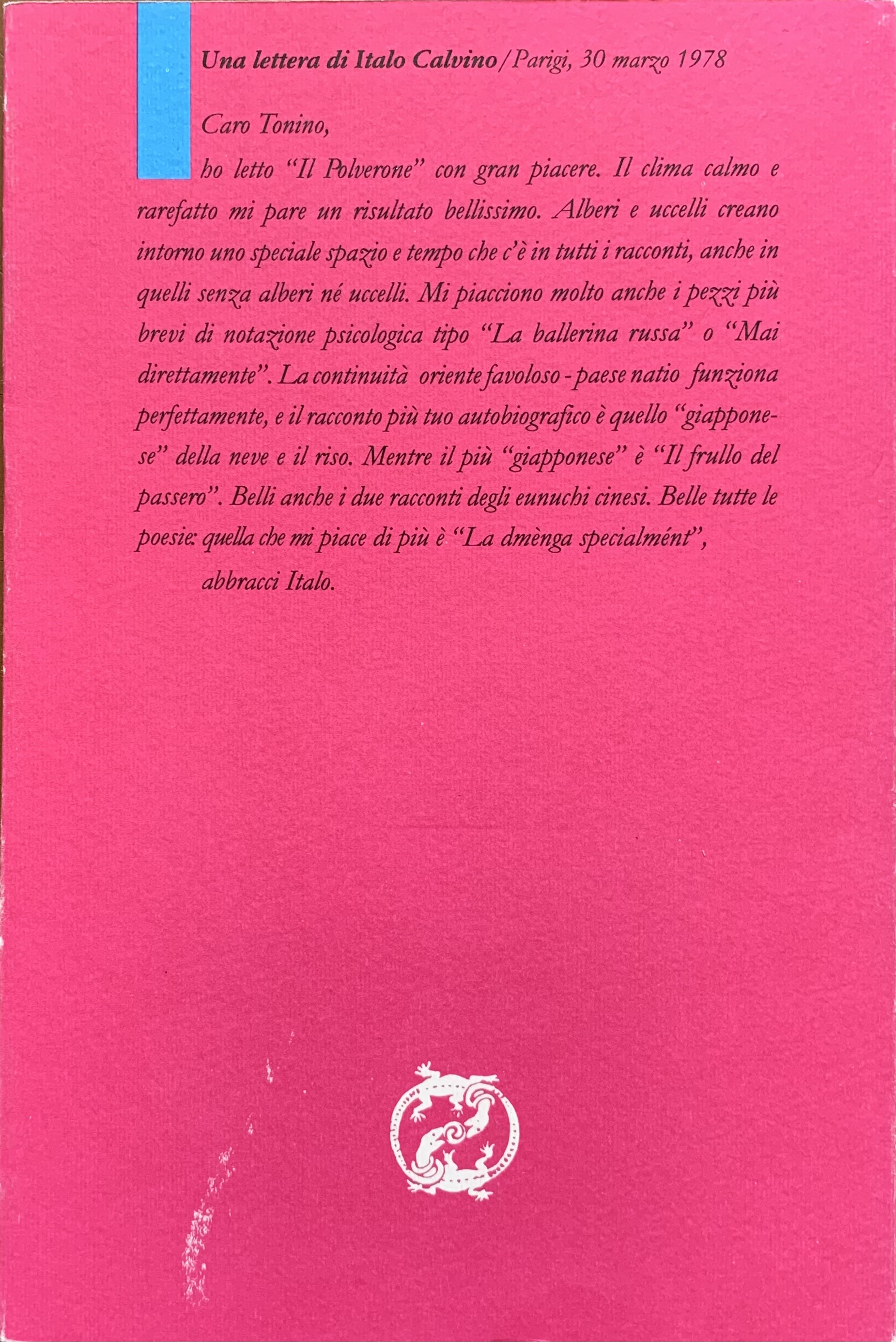 (Autografo) Tonino Guerra - Il Polverone. Storie per una notte quieta   [Maggioli Rimini, 1992] - immagine 2