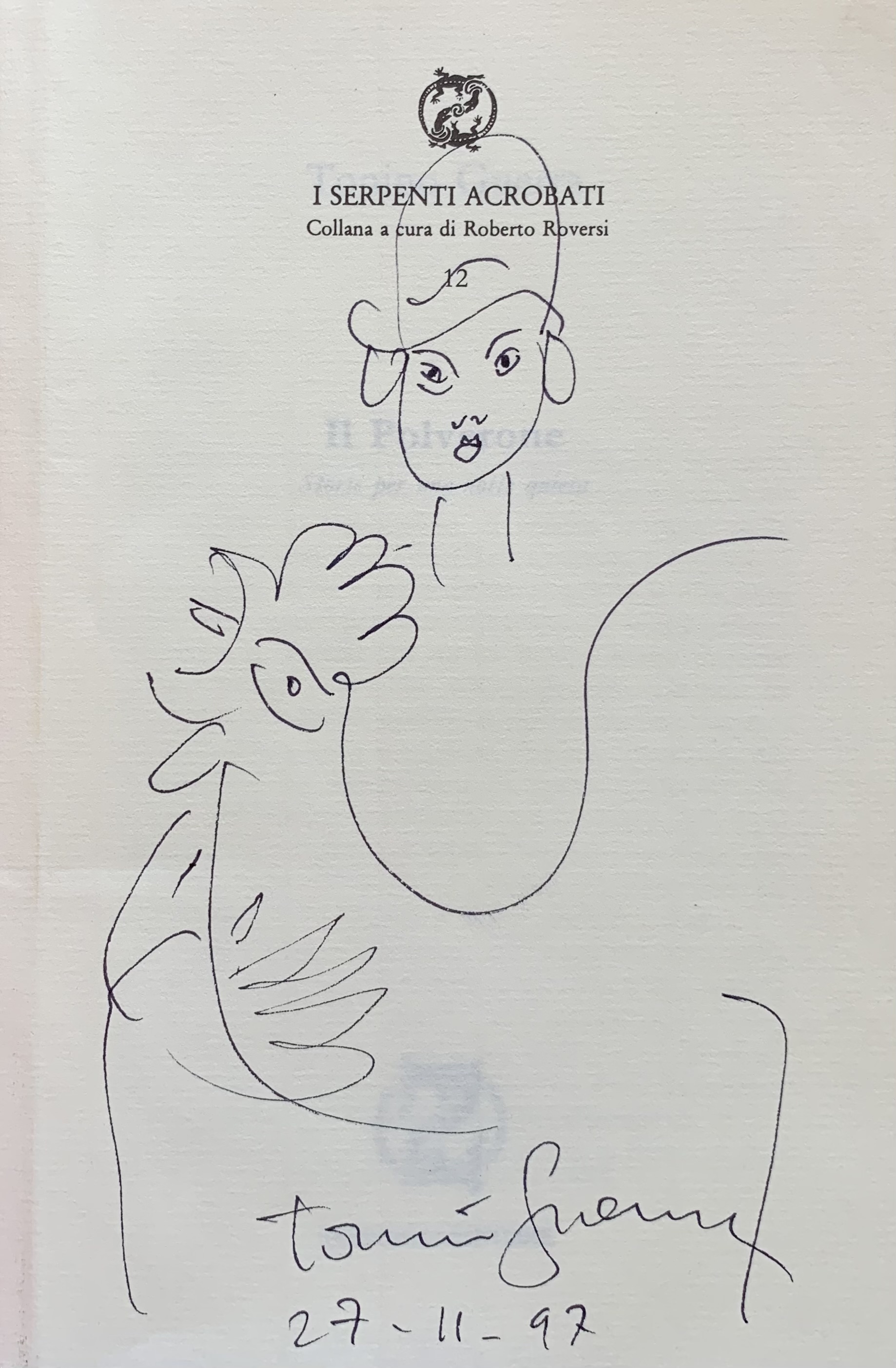 (Autografo) Tonino Guerra - Il Polverone. Storie per una notte quieta   [Maggioli Rimini, 1992] - immagine 4