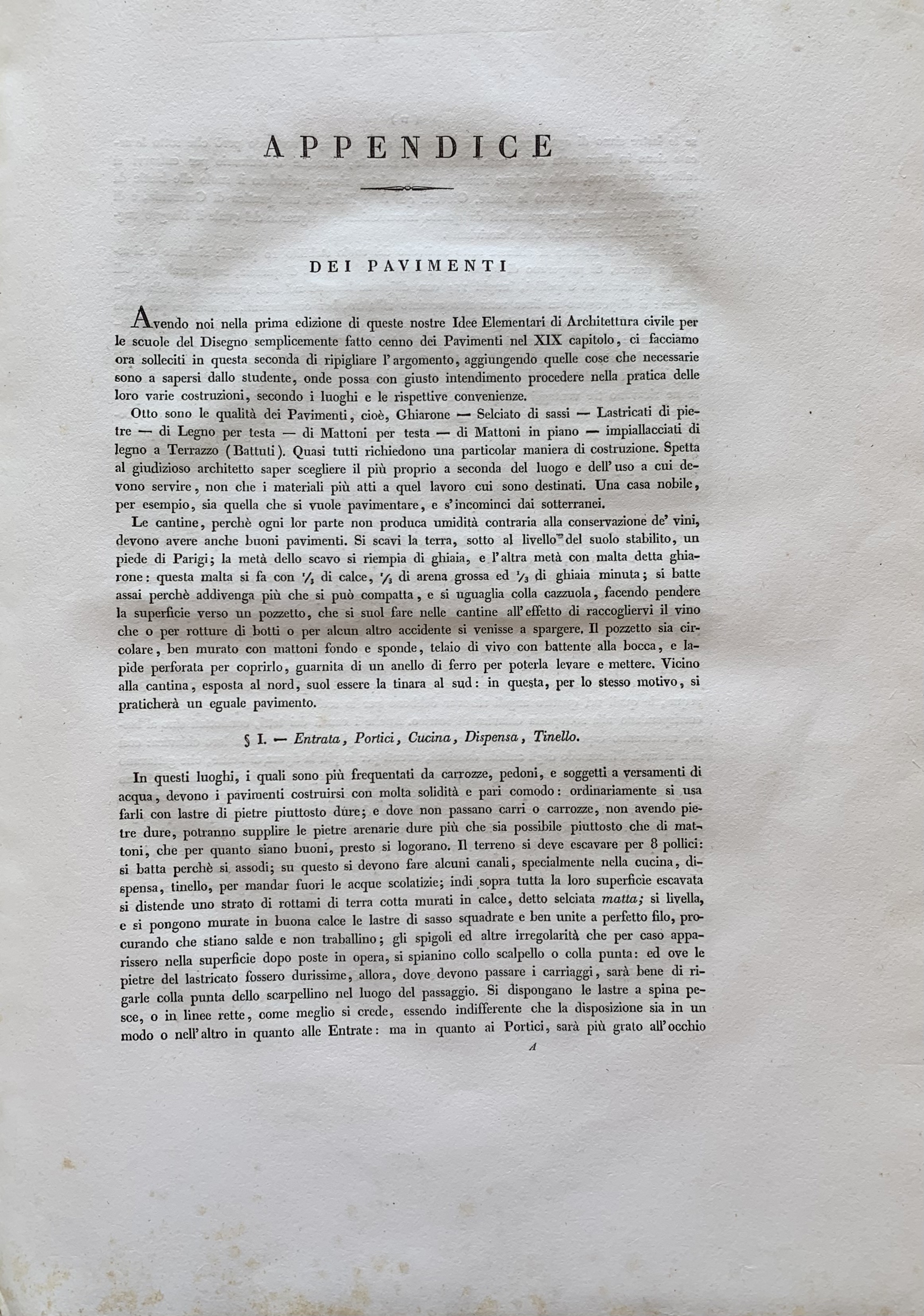 Giovanni Antolini - Idee elementari di architettura civile  [Fratelli Masi Bologna, 1813] e Giovanni Antolini - Le rovine di Veleia   [Società Tipografica Classici Italiani Milano, 1819] - immagine 4