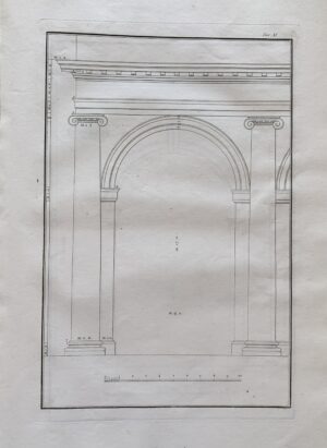 Giovanni Antolini - Idee elementari di architettura civile  [Fratelli Masi Bologna, 1813] e Giovanni Antolini - Le rovine di Veleia   [Società Tipografica Classici Italiani Milano, 1819] - immagine 5