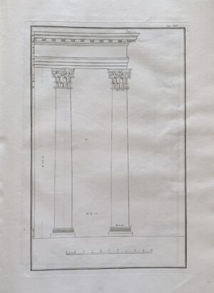 Giovanni Antolini - Idee elementari di architettura civile  [Fratelli Masi Bologna, 1813] e Giovanni Antolini - Le rovine di Veleia   [Società Tipografica Classici Italiani Milano, 1819] - immagine 6