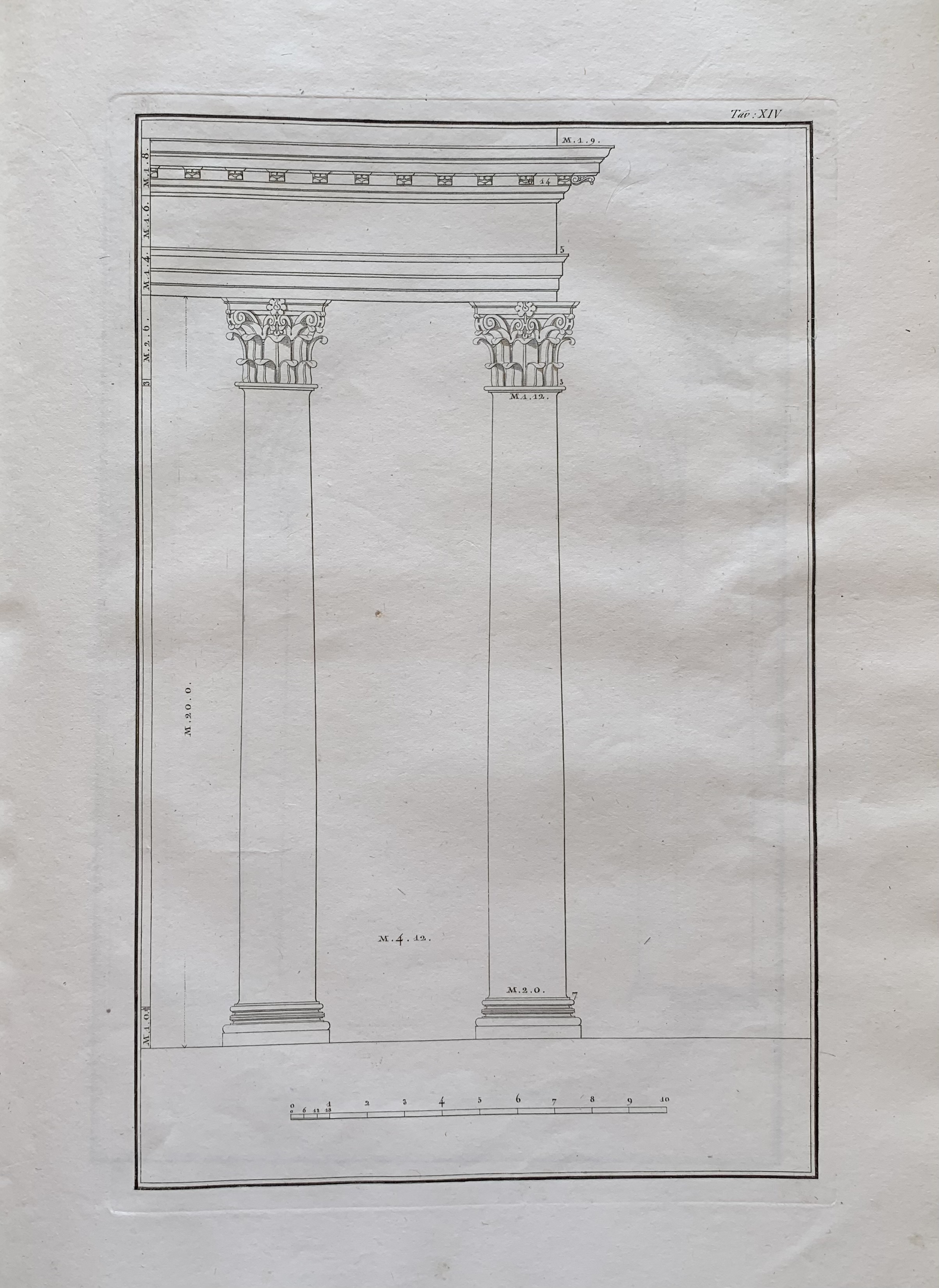 Giovanni Antolini - Idee elementari di architettura civile  [Fratelli Masi Bologna, 1813] e Giovanni Antolini - Le rovine di Veleia   [Società Tipografica Classici Italiani Milano, 1819] - immagine 6
