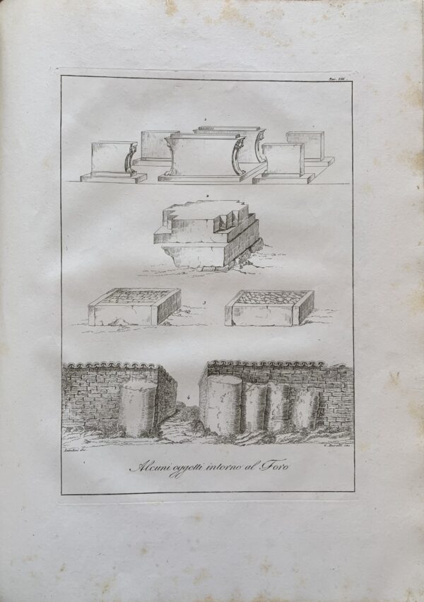 Giovanni Antolini - Idee elementari di architettura civile  [Fratelli Masi Bologna, 1813] e Giovanni Antolini - Le rovine di Veleia   [Società Tipografica Classici Italiani Milano, 1819]