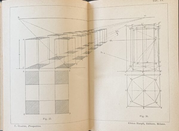 Claudio Claudi - Manuale di prospettiva   [Hoepli Milano, 1915]