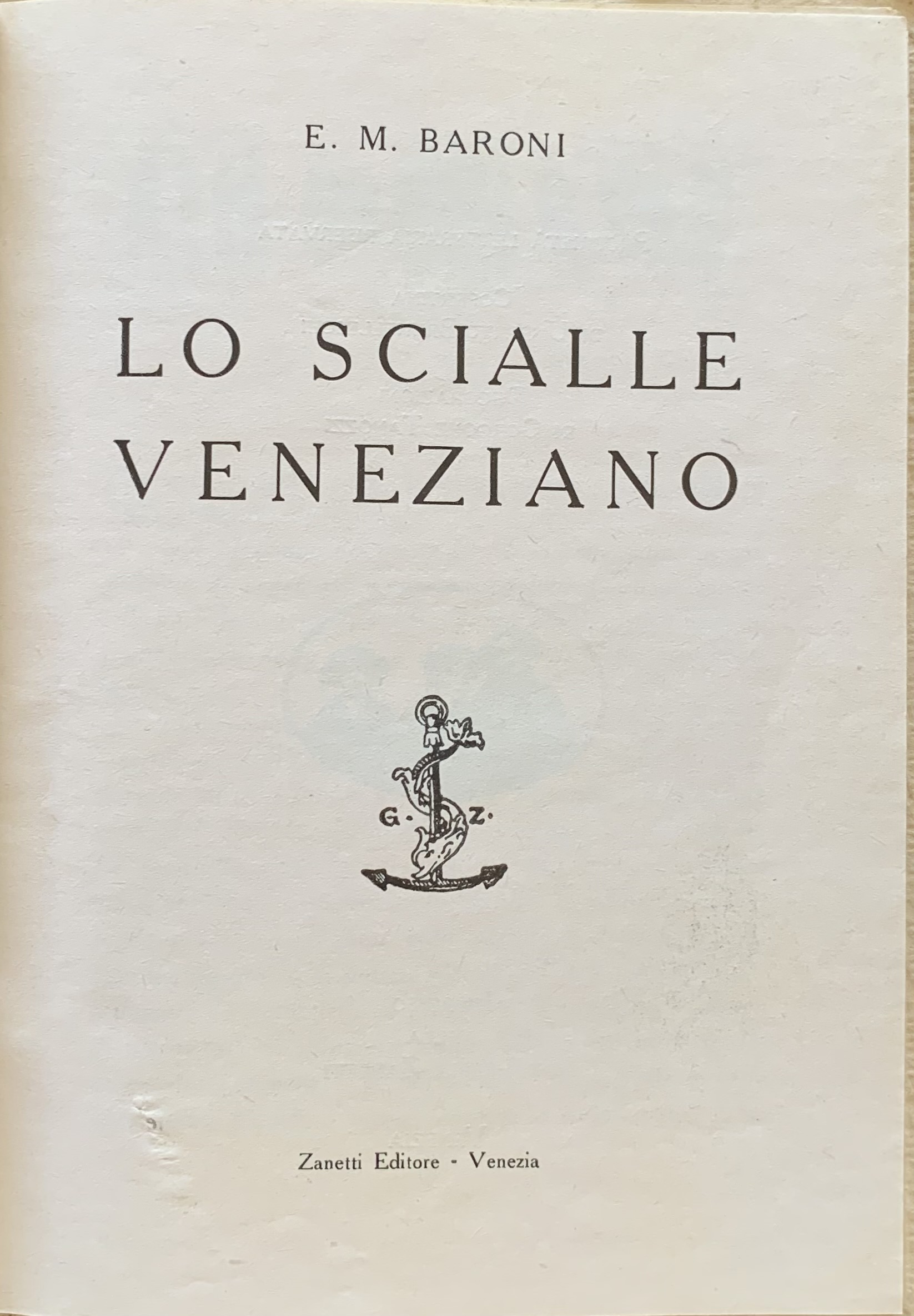 Enrico Mario Baroni - Lo scialle veneziano   [Zanetti Venezia, 1930] - immagine 3