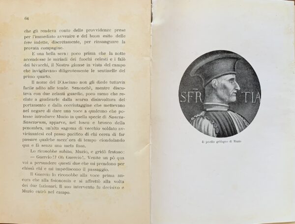 S. F. Cappelletti - Il primo degli Sforza. Vita eroica di Muzio Attendoli Sforza   [Edizioni Terra Madre Forlì, 1941]