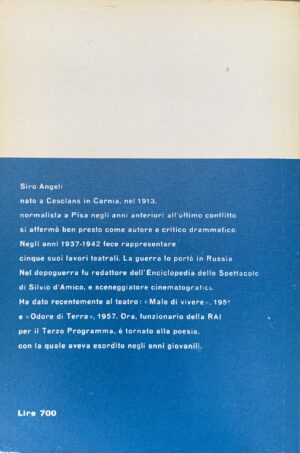 (Autografo) Siro Angeli - L'ultima libertà   [Mondadori Milano, 1962] - immagine 2