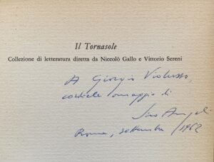(Autografo) Siro Angeli - L'ultima libertà   [Mondadori Milano, 1962] - immagine 4