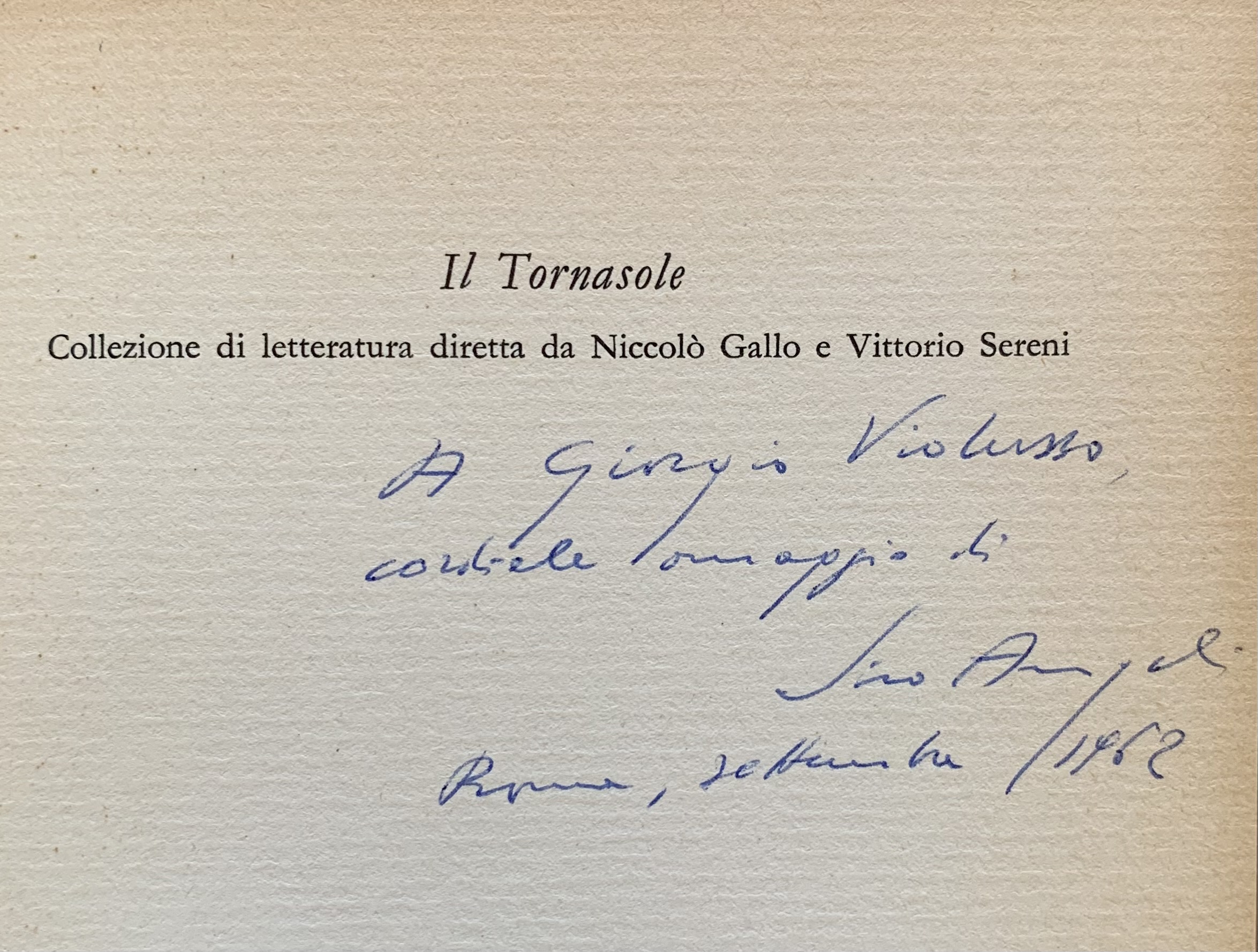 (Autografo) Siro Angeli - L