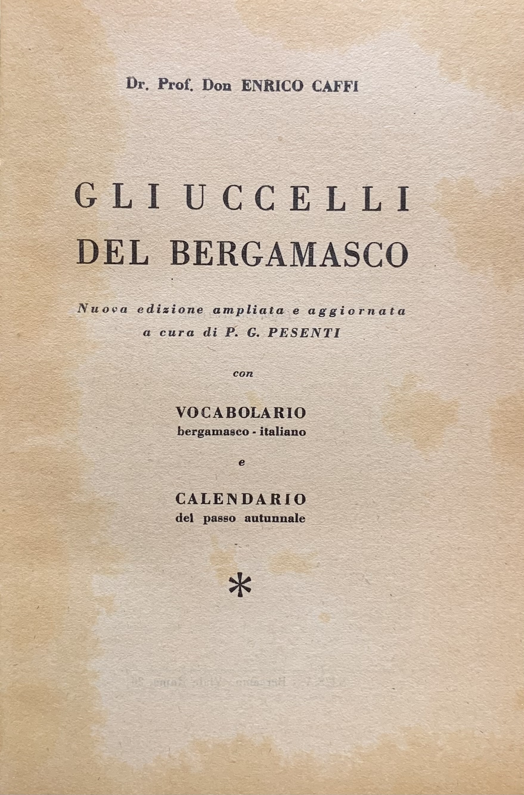 Enrico Caffi - Gli uccelli del bergamasco  [Edizioni S.E.S.A. Bergamo, 1951] - immagine 3
