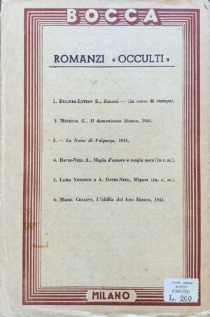 Mabel Collins - L'idillio del Loto Bianco   [Fratelli Bocca Milano, 1944] - immagine 2