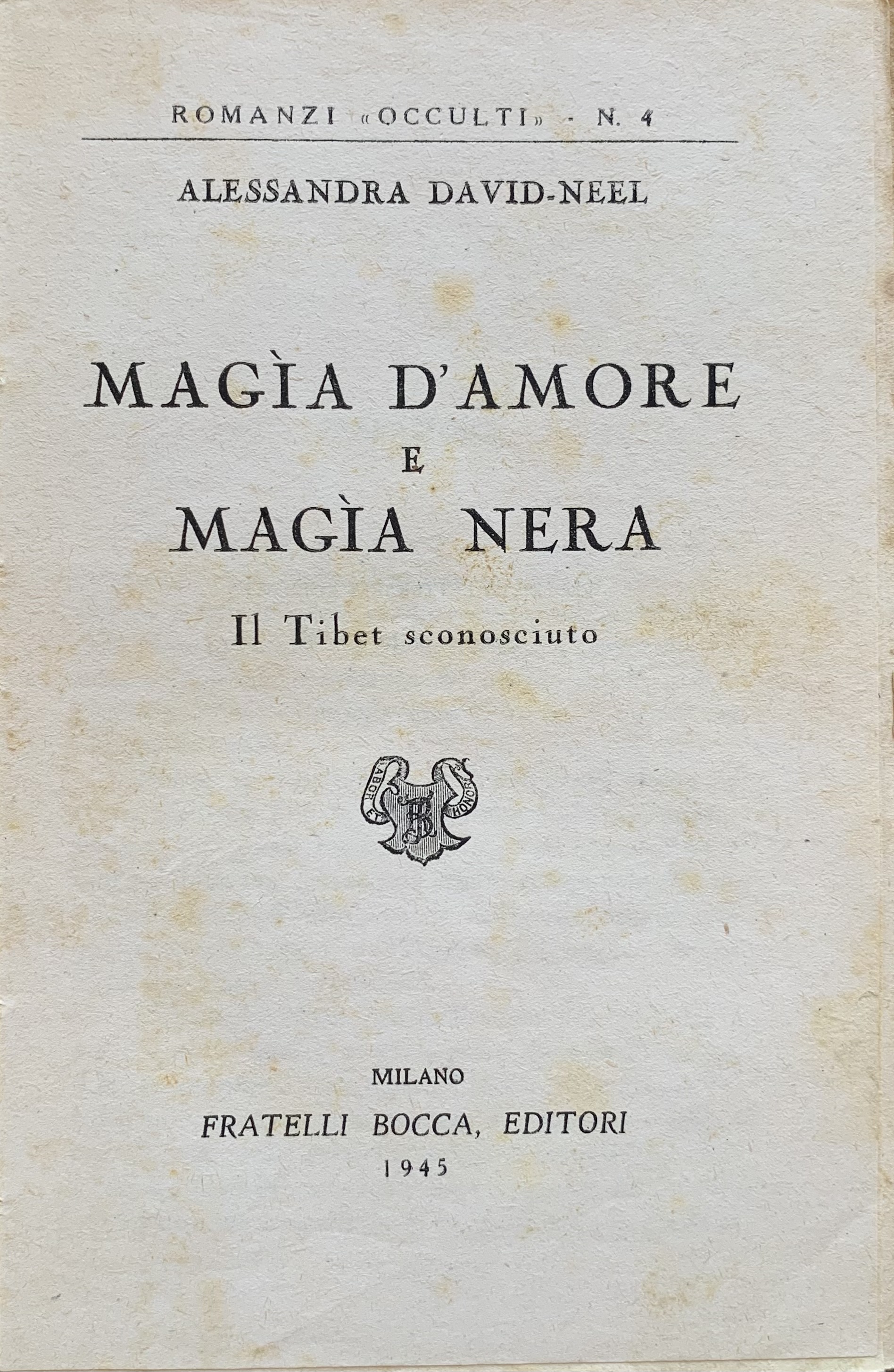 Alessandra David-Neel - Magia d