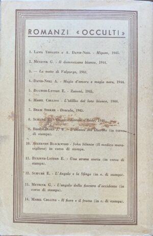 Algernon Blackwood - Il medico miracoloso (John Silence)   [Fratelli Bocca Milano, 1946] - immagine 2