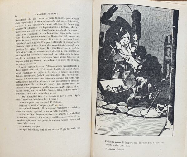 Collodi Nipote (Paolo Lorenzini) - Il Cavalier Pellicola. Storia quasi vera di un Don Chisciotte moderno   [Giovanelli Roma, 1907]