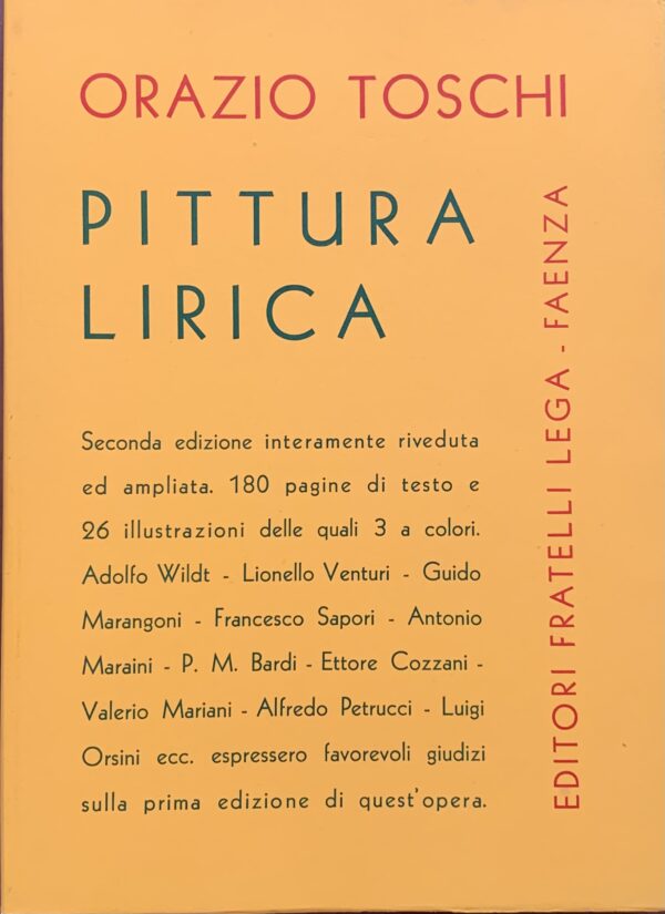 Orazio Toschi - Pittura lirica   [Fratelli Lega Faenza, 1932]