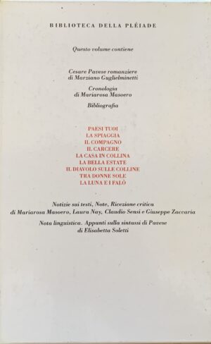 Cesare Pavese - Tutti i romanzi   [Einaudi Torino, 2000] - immagine 2