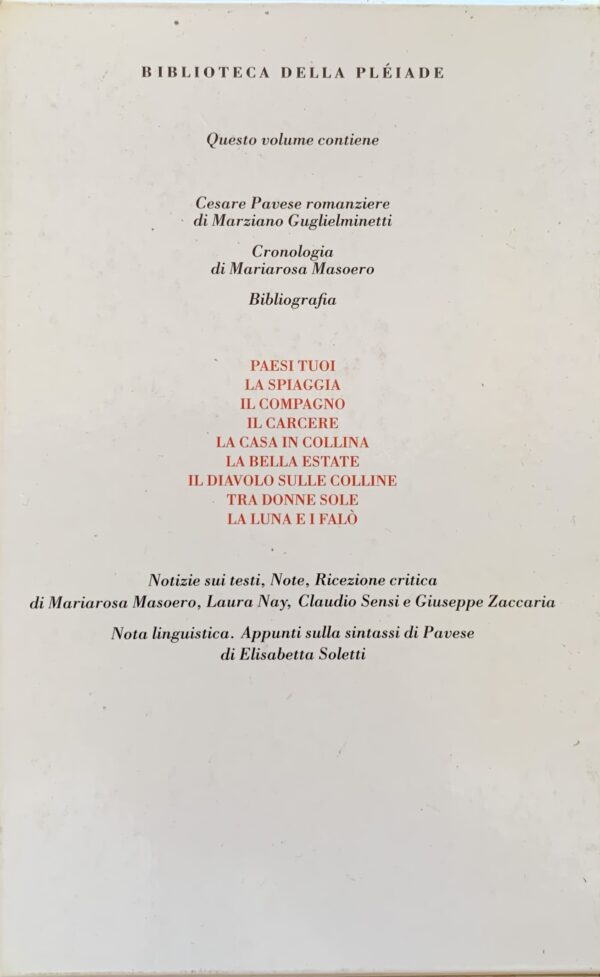 Cesare Pavese - Tutti i romanzi   [Einaudi Torino, 2000]