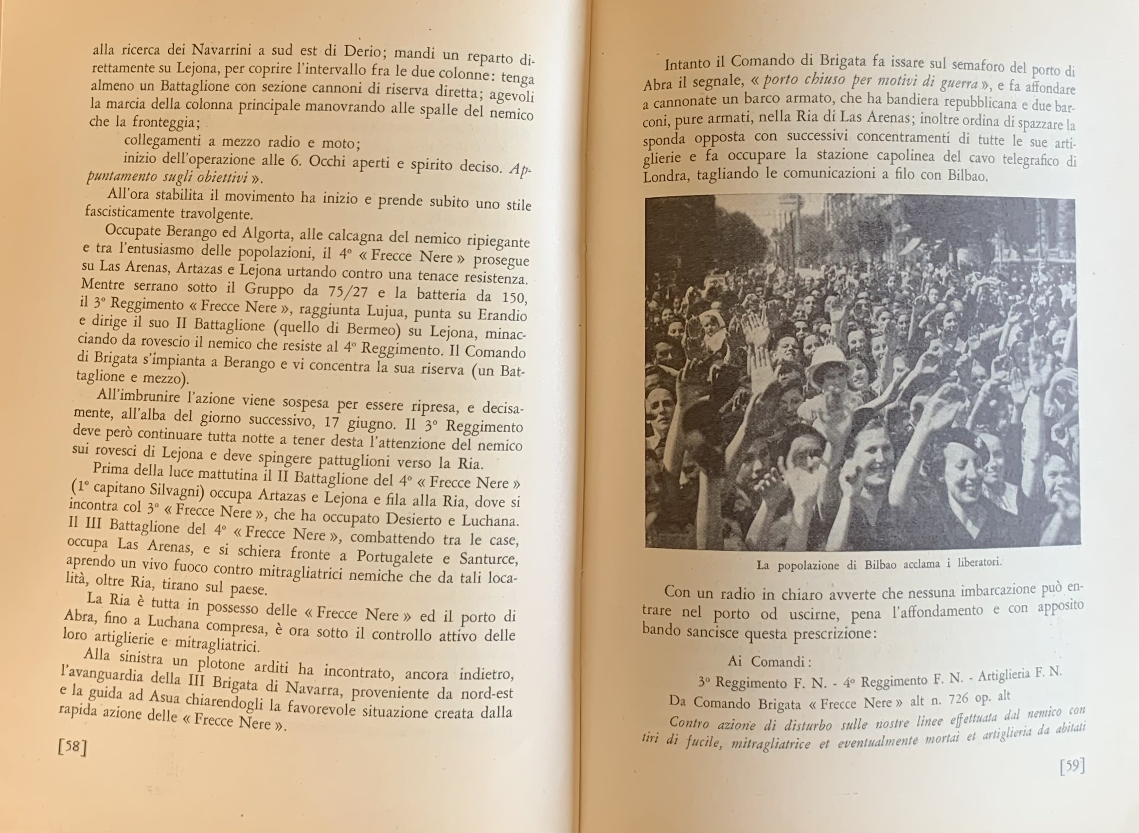 Piazzoni, Sandro - Le Frecce Nere nella Guerra di Spagna (1937-1939)   [Edizioni della Rivista Nazione Militare Roma, 1939] - immagine 4