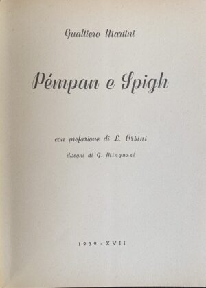 Martini, Gualtiero - Pèmpan e spigh (Pampini e spighe)   [Tipografica Editrice Bagnacavallo, 1939] - immagine 3