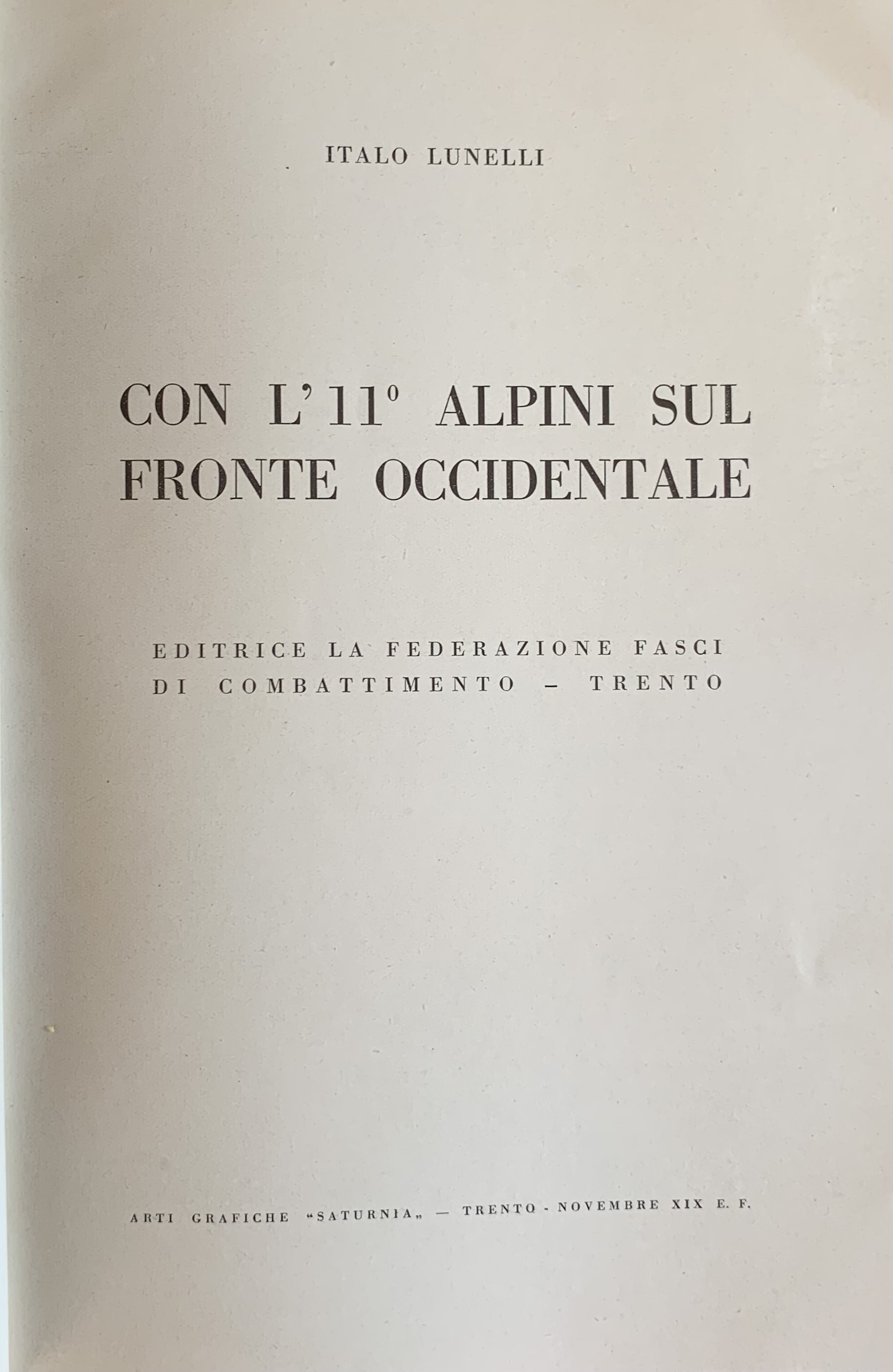 Lunelli, Italo - Con l