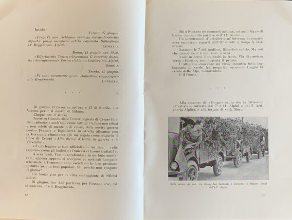 Lunelli, Italo - Con l'11° Alpini sul fronte occidentale   [Arti Grafiche Saturnia Trento, 1940]