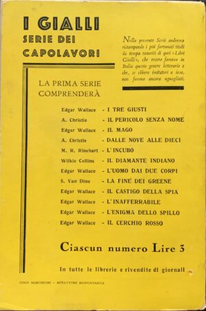 Christie, Agatha - Dalle nove alle dieci   [Mondadori Milano, 1937] - immagine 2