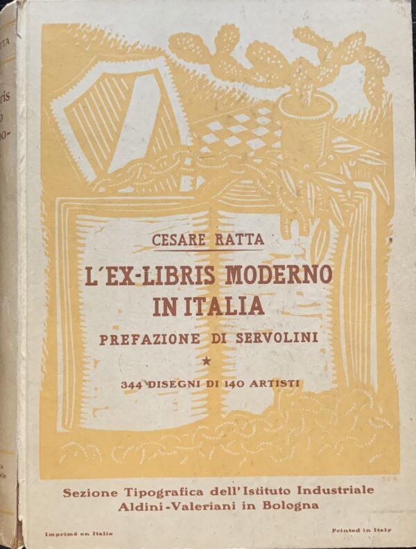 Ratta, Cesare - L'Ex-libris moderno in Italia   [Ratta Editore Bologna, 1933]
