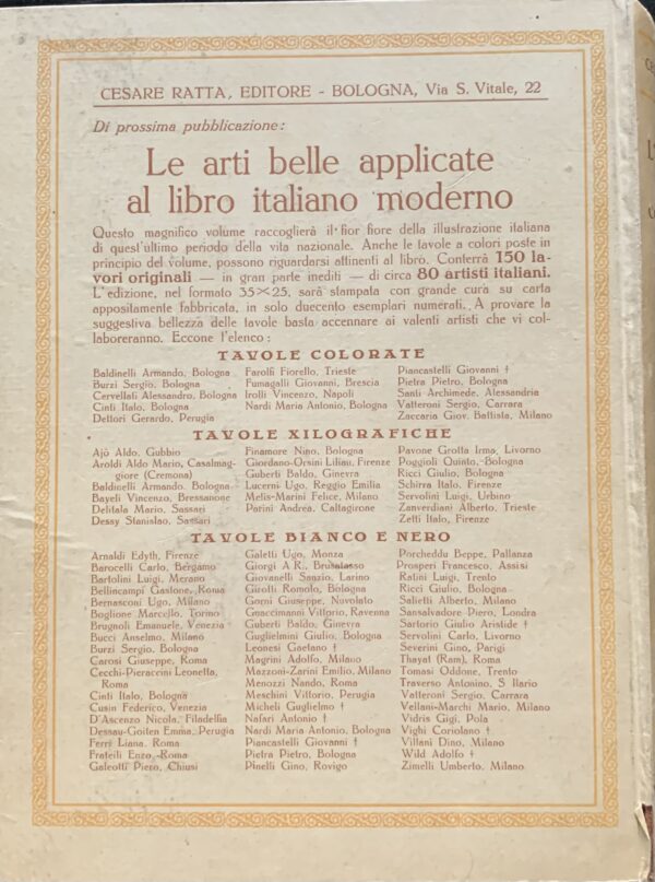 Ratta, Cesare - L'Ex-libris moderno in Italia   [Ratta Editore Bologna, 1933]