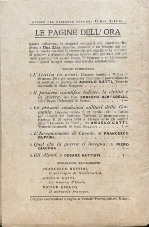 Battisti, Cesare - Gli Alpini   [Fratelli Treves Milano, 1916] - immagine 2