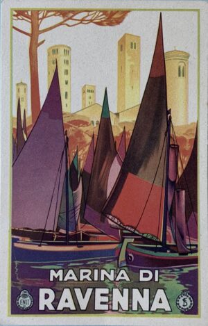 Cartolina d'epoca - ENIT. Marina di Ravenna 1931