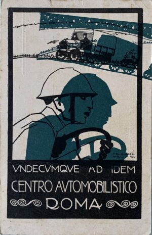 Cartolina d'epoca - Centro Automobilistico Roma 1921
