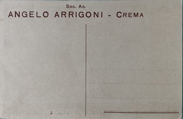 Cartolina d'epoca - Formaggi Arrigoni Crema 1929
