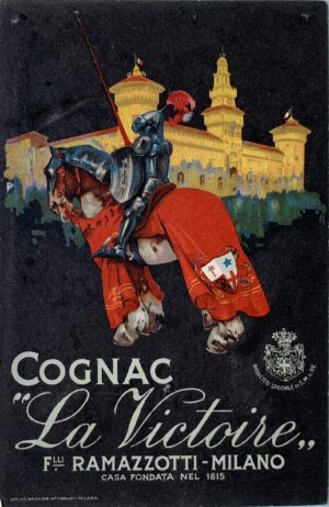Cartolina d'epoca - Cognac La Victoire Fratelli Ramazzotti Milano 1920