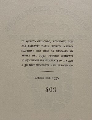 Jotti da Badia Polesine - Documenti sopra le ascensioni aerostatiche eseguite da Francesco Arban aeronauta di Lione   [Guido Modiano Milano, 1930] - immagine 6