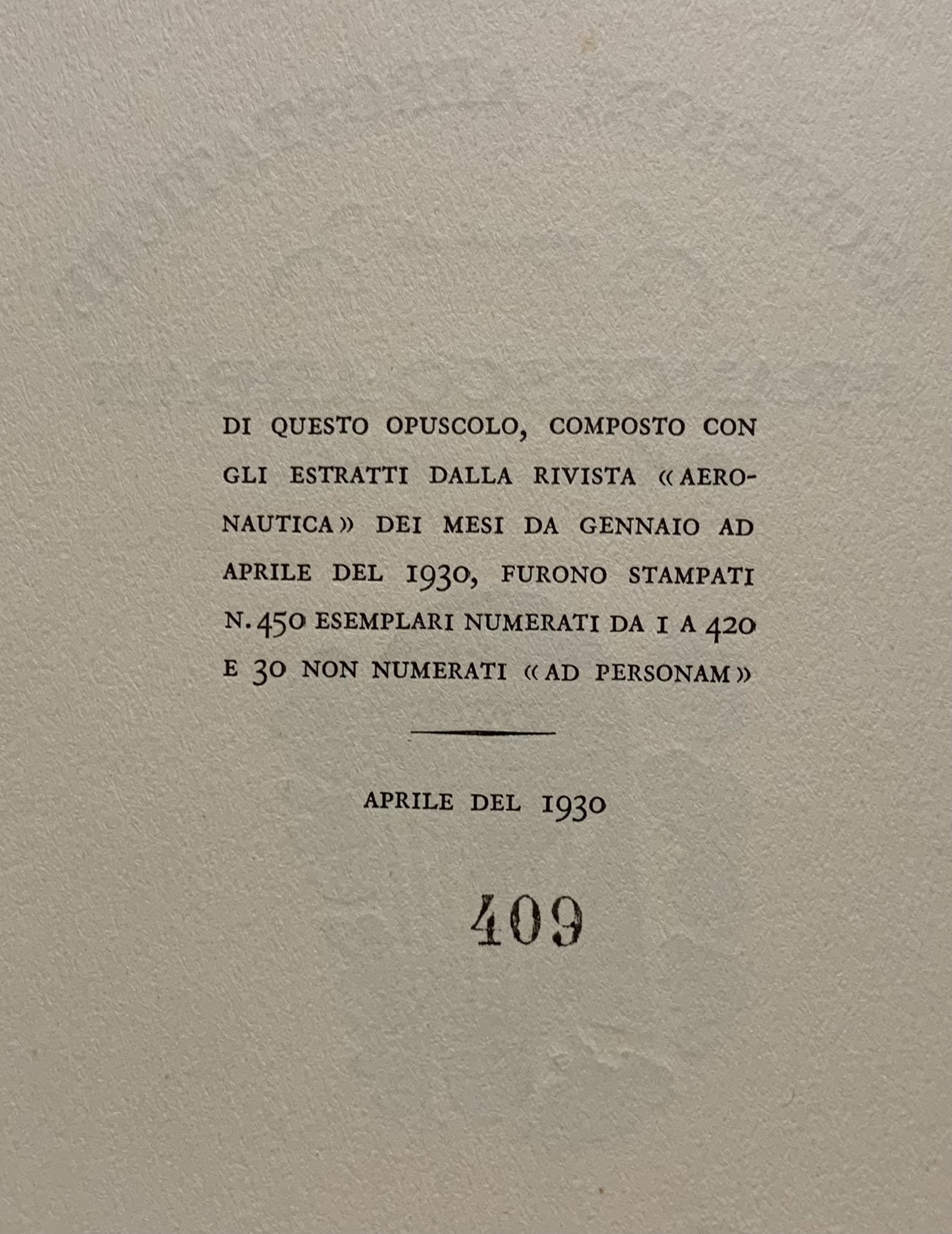 Jotti da Badia Polesine - Documenti sopra le ascensioni aerostatiche eseguite da Francesco Arban aeronauta di Lione   [Guido Modiano Milano, 1930] - immagine 6