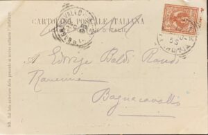 Cartolina d'epoca - Viareggio (Lucca). Antica Torre e Ponte di Pisa 1905 - immagine 2