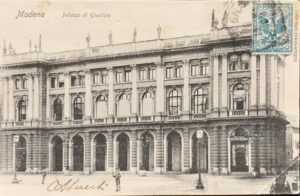Cartolina d'epoca - Modena. Palazzo di Giustizia 1912