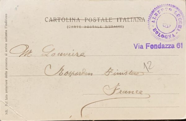Cartolina d'epoca - Modena. Palazzo di Giustizia 1912