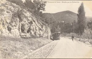 Cartolina d'epoca - Terni. Strada per la Valnerina 1913
