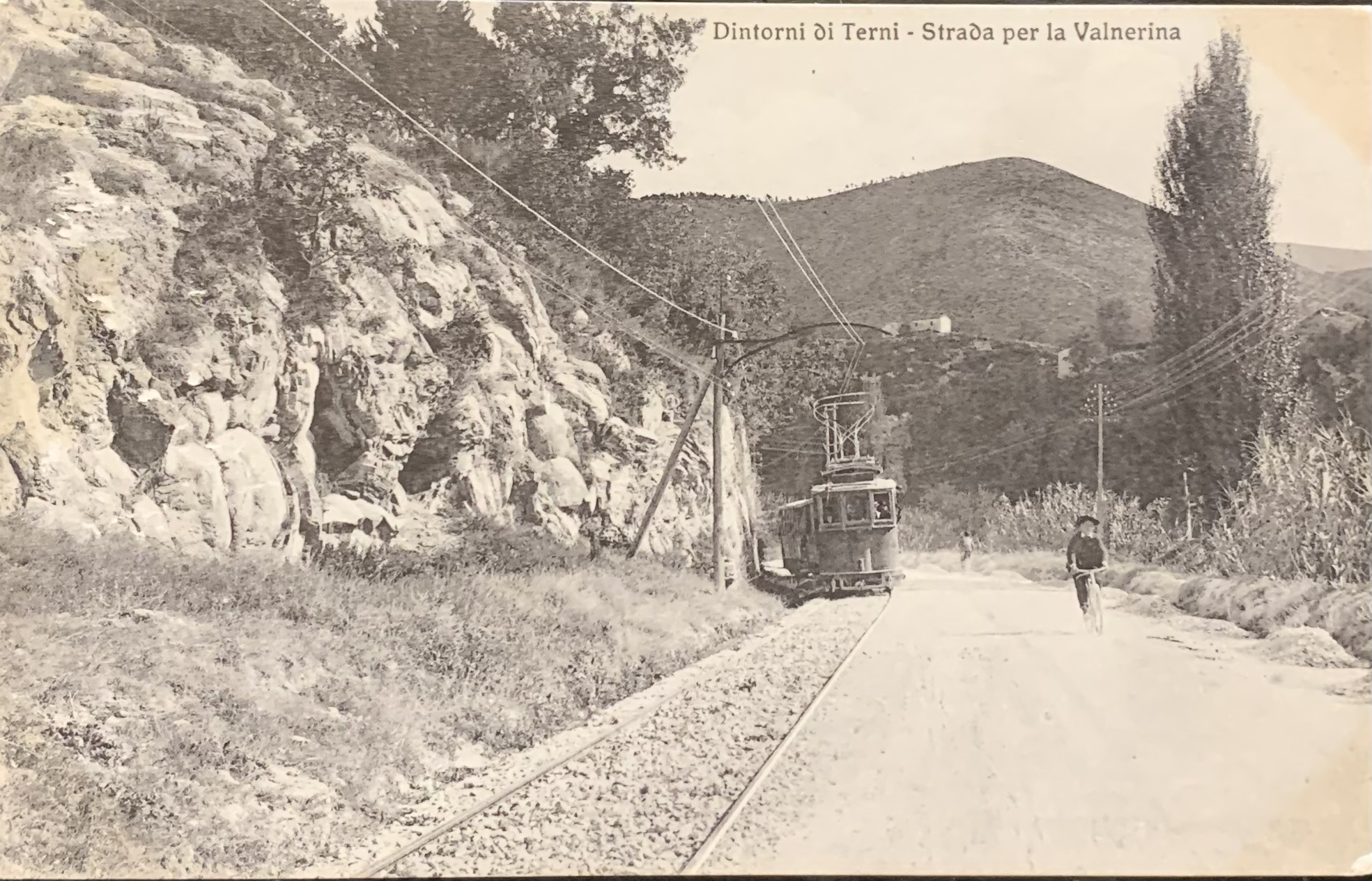 Cartolina d'epoca - Terni. Strada per la Valnerina 1913 - immagine 1